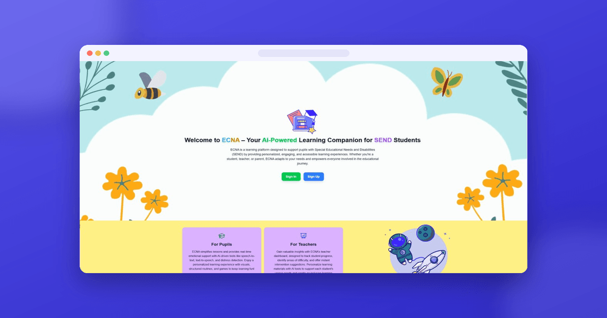 An adaptive AI learning companion that makes the national curriculum accessible to SEND pupils